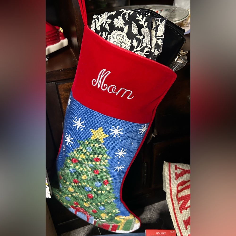 Ready to go gift for Mom…Stocking stuffed to the brim!!!  Retails for over $300!